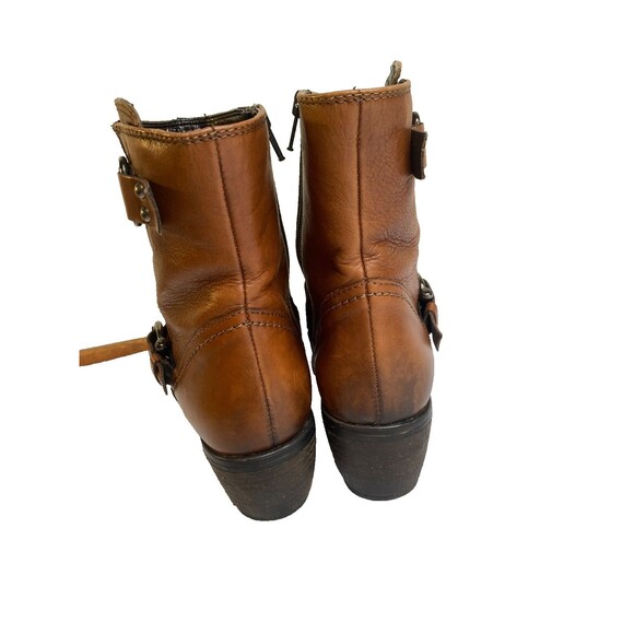 Clarks Mascarpone Cafe Brown Leather Ankle Boots Heel Tan Shoes Women’s -Size 6 - Picture 8 of 13